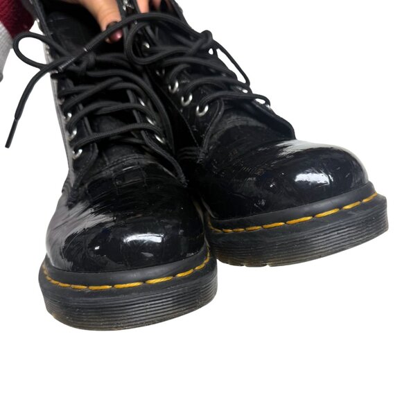 Dr. Martens 1460 Patent Croc Emboss Boots – US 8 / EU 39 – Excellent Condition - Picture 8 of 17